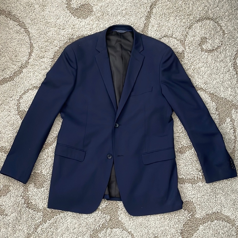 Men’s Sport Coat Blue Large Slim Fit
